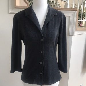 French Connection 3/4 Sleeve V-Neck Button-up Top, VGUC